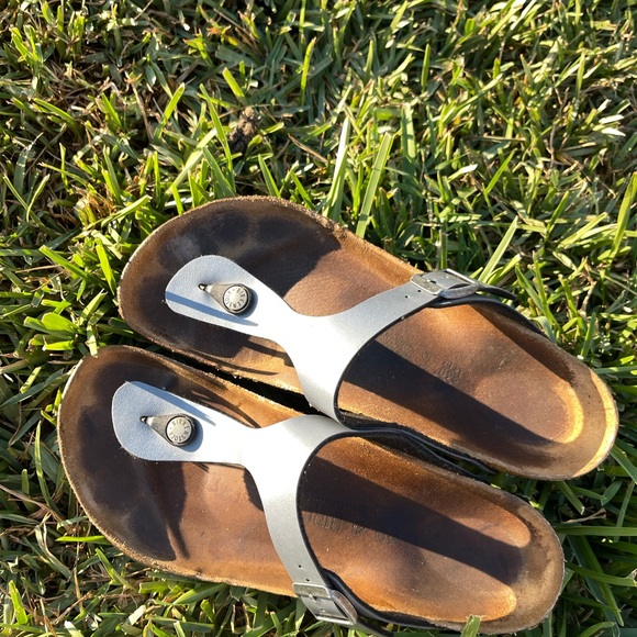 Birkenstock | Shoes | Birkenstock Gizeh Ice Pearl Onyx Size 4 | Poshmark